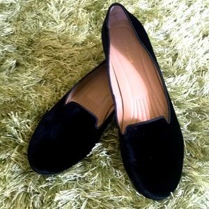 Comfortable formal look Velvet Black velvet flat (10M)- easyspirit Worn once!
